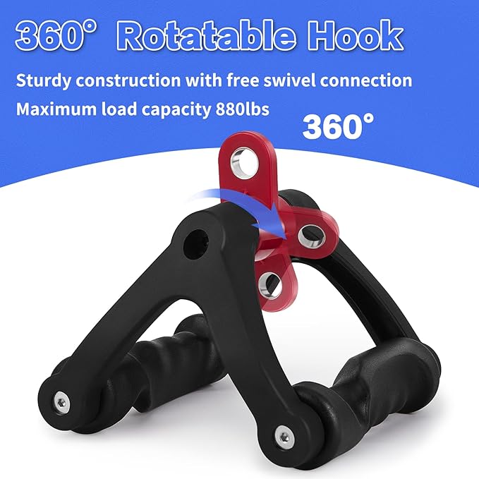 more comfortable to hold, help relieve hand pressure, reduce friction damage,  Ergonomic Row Handle Cable Attachment - Triangle V Bar Grip LAT PullDown Attachments