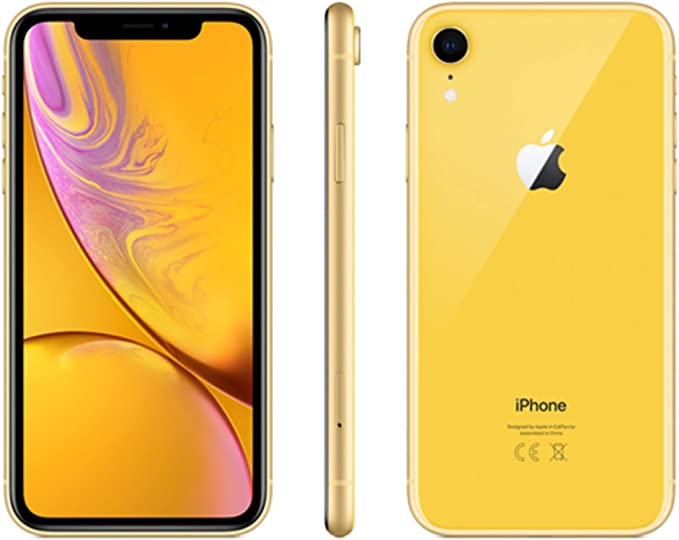Apple iPhone XR, 64GB, Yellow - Unlocked (Renewed)