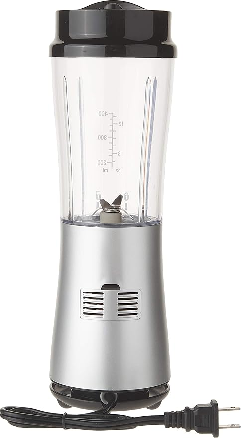 protein shakes are a staple in your diet, life just got a little easier. Blender with Travel Lid lets you blend and run, Single-Serve Blender with Travel Lid 14 oz