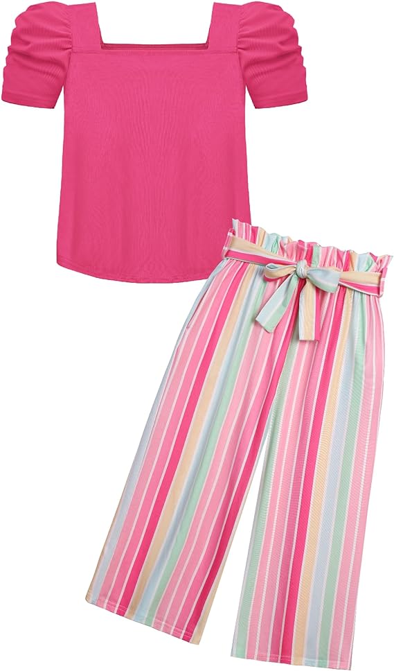 These girl outfits are made of high-quality soft, comfortable, and breathable polyester materials