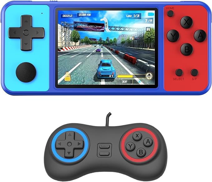 Big Color Display and Gamepad Rechargeable Arcade Gaming System