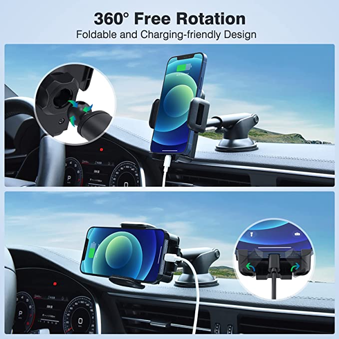 Phone Holder, Support for Dash Windshield