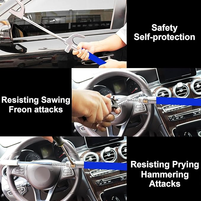 Adjustable Length Clamp Double Hook Universal Fit Emergency Hammer