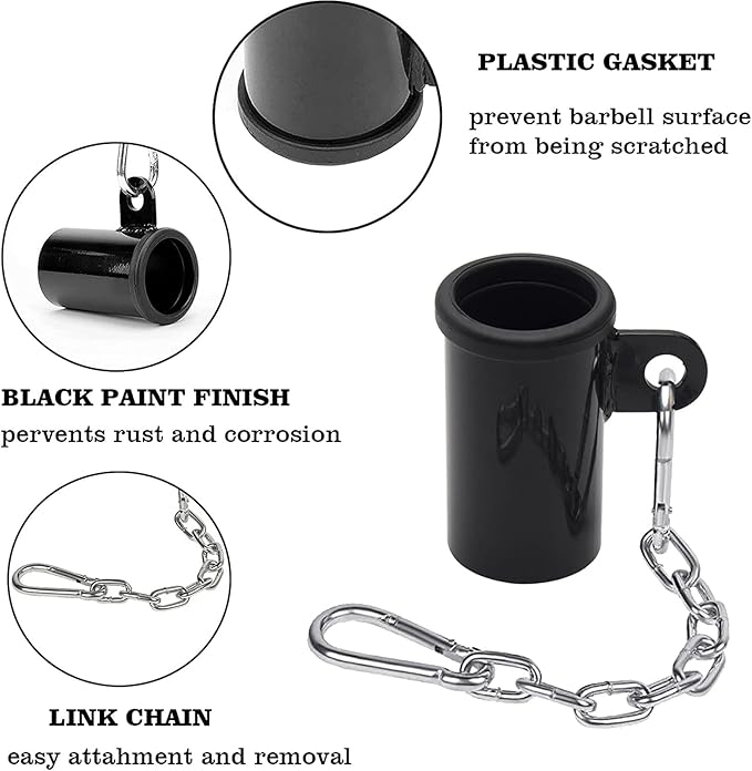 The durable carabiner and chain are made of stainless steel and will last over 500 pounds to provide long term durability and reliable use. T-Bar Row Handle Eyelet