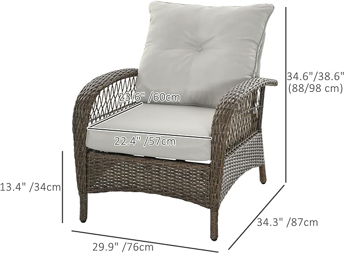 luxury with this outdoor couch that features generously padded 4