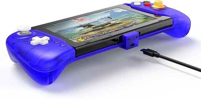 Advanced playing options for the joypad with Added Extra Turbo Button and Hotkey.SwitchCompatible with Nintendo Switch LCD/Switch OLED, Easy Plug and Play with Extra Turbo button and Hotkey, No Drifting Ever Hall Sensor Joystick