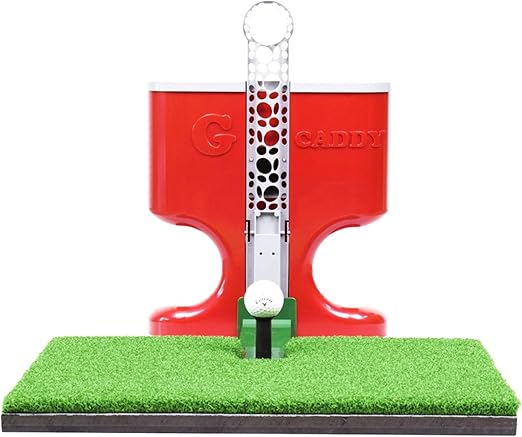 No batteries required; it exclusively uses the power of gravity. Golf Ball Dispenser to Practice Indoor & Outdoor - Non-Electric Tee Up Machine