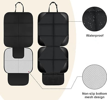food and other essentials. Suitable for baby car seat protectors, driver car seat protectors, booster car seat protectors, cars, SUVs, trucks  Waterproof Large Mesh Pockets Leather and Fabric Car Seats