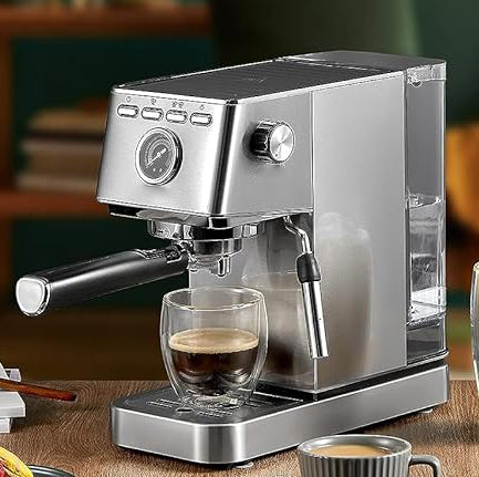 you can enjoy cappuccino and latte with creamy and rich foam at any time at home, Espresso and Cappuccino Maker