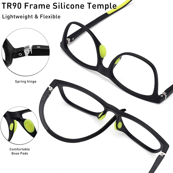 Protect Your Little Kids from Harmful Blue Rays of computers, tablets,Blocking Glasses for Boys Girls Computer Gaming