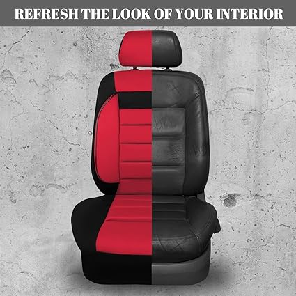 Make it perfectly fit for most of vehicles and quite easy to install. Easy to install and clean. Car Seat Covers Set, Foam Back Support, Airbag Compatible, 100% Breathable
