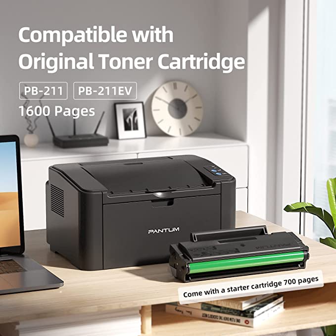 Laser Printer Only Connect with USB White Monochrome Printing