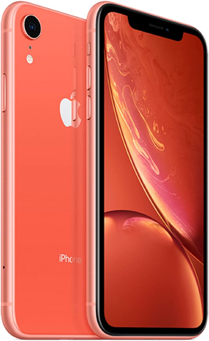 Apple iPhone XR, 64GB, Coral - Fully Unlocked (Renewed)