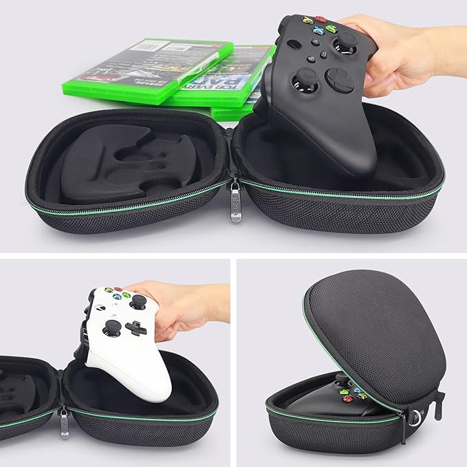 The controller case can be put into backpack or luggage easily and take everywhere you want to go, Controller Hard Shell Home Safekeeping Protective Cover Storage Case