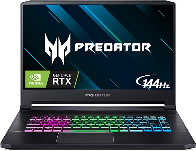 Acer Predator Triton 500 PT515-51-765U Gaming Laptop, Intel Core i7-8750H, Overclockable GeForce RTX 2080 with MAX-Q Design, 15.6" Full HD 144Hz G-Sync Display, 32GB DDR4, 1TB PCIe NVMe SSD in RAID 0