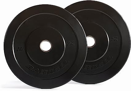Crumb Rubber Bumper Plates - Commercial and Home Gym - Set contains two 10 pound bumper plates