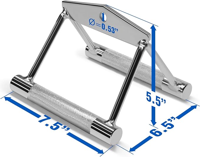 non-slip increase the secured and firm grip to your hands during exercise cable attachment workouts, D Row Handle Cable Attachment, Cable Machine Accessories