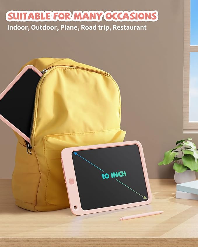it can keep the children's continuous active work, let the children play with their imagination and creativity,Colorful Doodle Board Drawing Tablet, Memo Board, Drawing Pads with Lanyard