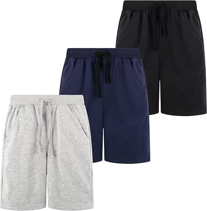 Easily Matches with Other Outfits:can be paired effortlessly with t-shirt.The timeless design makes they complement other outfits,making them a staple in your child’s wardrobe, Kids Shorts, Boys Athletic Shorts with Pockets and Drawstring