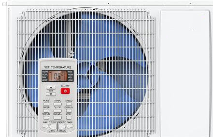 Air Conditioner & Heater the display screen on the remote control will be turned off automatically when there is no operation within 10s, which will not disturb your sleep. 12000BTU, 208-230V, 17 SEER2