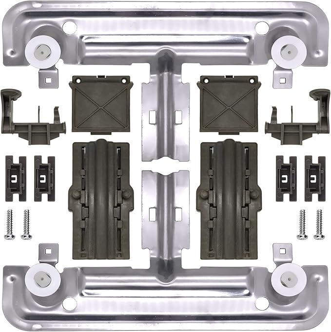 Install the part by yourself, direct replacement for the suitable part, Dishwasher Upper Rack Adjuster Metal Kit 29 x 16 x 11