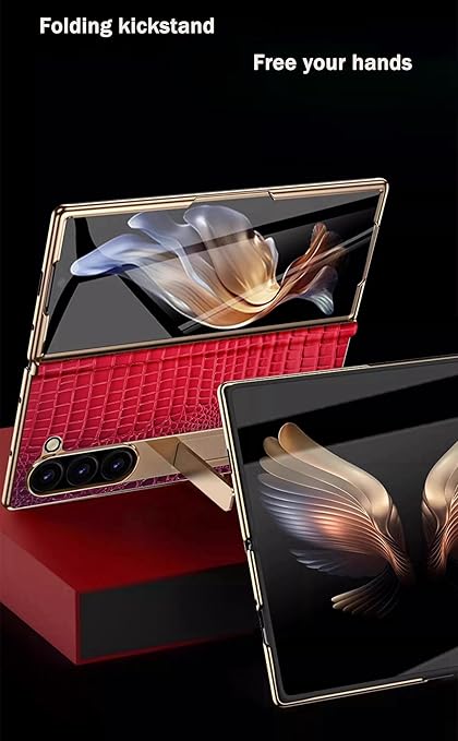 Its quality is far superior to other non cowhide PU shells and inexpensive plastic shells. Leather Case for Samsung Galaxy Z Fold 6, Hinged Cover for Samsung Z Fold6 Phone,Mobile Phone Shell, Leather Holster