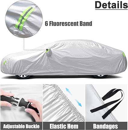 Waterproof All Weather  Car Cover Protection  For all type of cars, up to 191