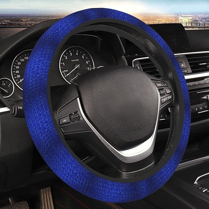 Steering Wheel Cover,  Fit for most vehicles. It is very thick and well padded but has grooves for a superior grip. Easy Installation - fits all standard steering wheels 14.5