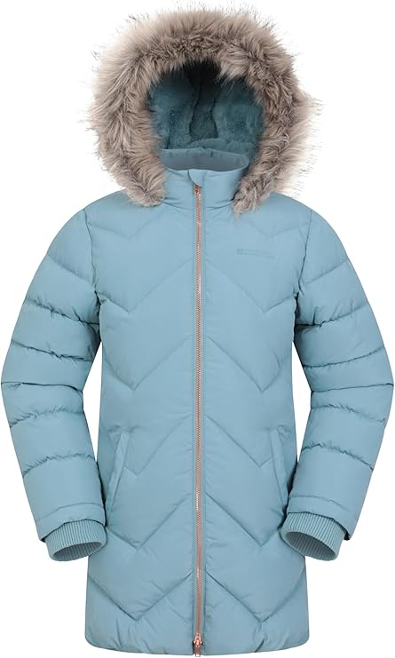 Keep the Cold Out - This winter jacket features a full-front zipper with snap button flap which helps keep the wind from penetrating the jacket. Galaxy Kids Water-resistant Long Padded Jacket