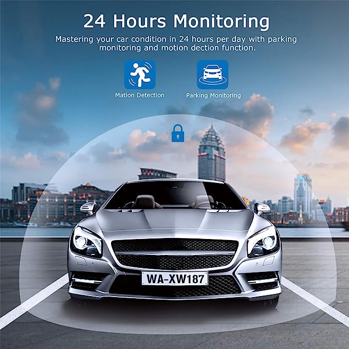 LCD Display Night Vision G-Sensor,. 170 Wide Angle WDR 1080P