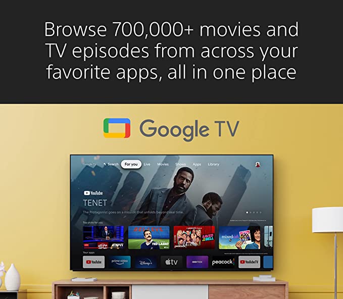 Sony 55 inch X75K LED 4K Ultra HD HDR Smart Google TV with Google Assistant (KD55X75K)
