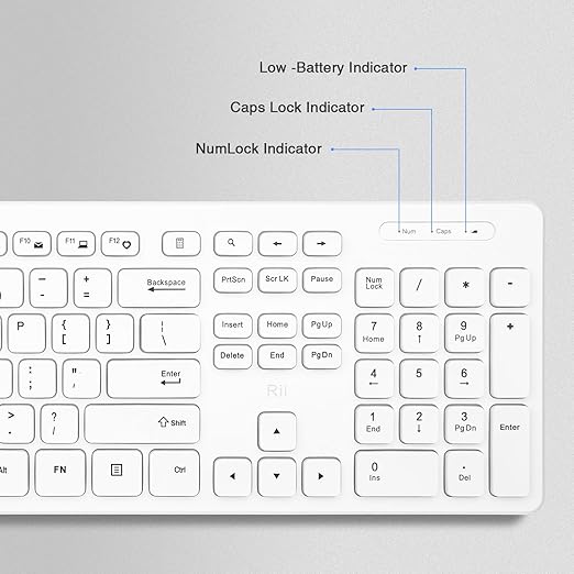 Wireless mouse with DPI 1000 to provide a comfortable moving when you are working or scanning the web, Computer Keyboard Mouse, Wireless Mouse,Quiet-Typing Keyboard and Mouse Set,PC Keyboard Mouse for School,Office,PC