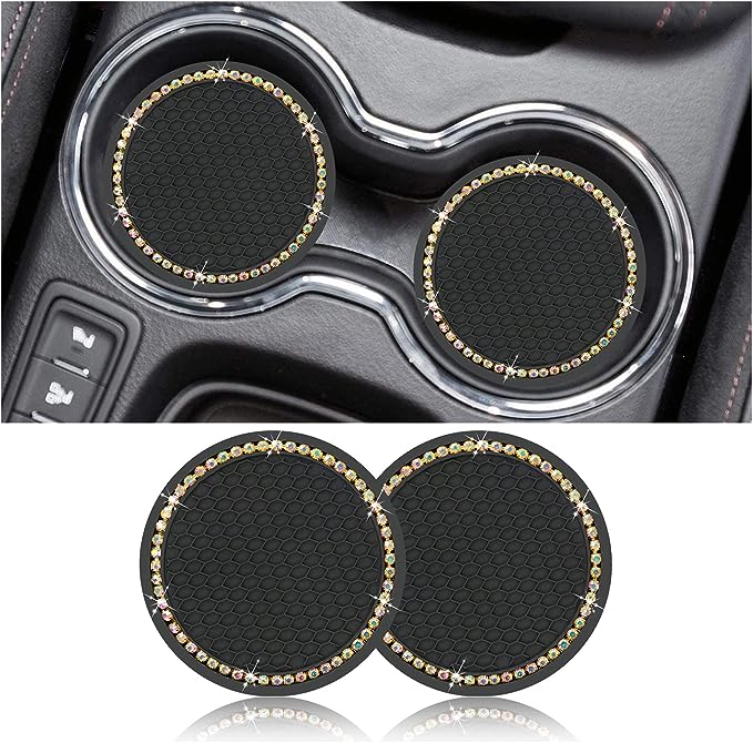 2.75 Inch Silicone Anti Slip Insert Coaster, Cup Mat is Easy to Clean, Can Be Easily Washed and Brushed In The Faucet, And Then Dried In the Wind or Sunlight.
