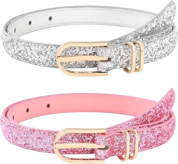 easy to fade or deform and can well reflect the elegant temperament of girls and meet your needs for long-term use Shiny design: the surface of these lovely belts is shiny