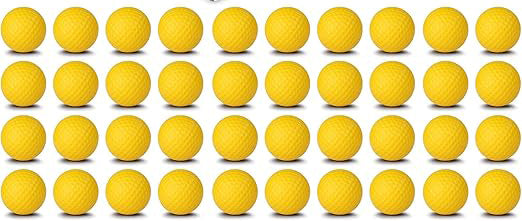 40 Pack soft practice golf balls also is great gift for all occasions and adults of all ages.Realistic Feel and Limited Flight Training Balls, Weighted Foam Balls Ideal for Indoor