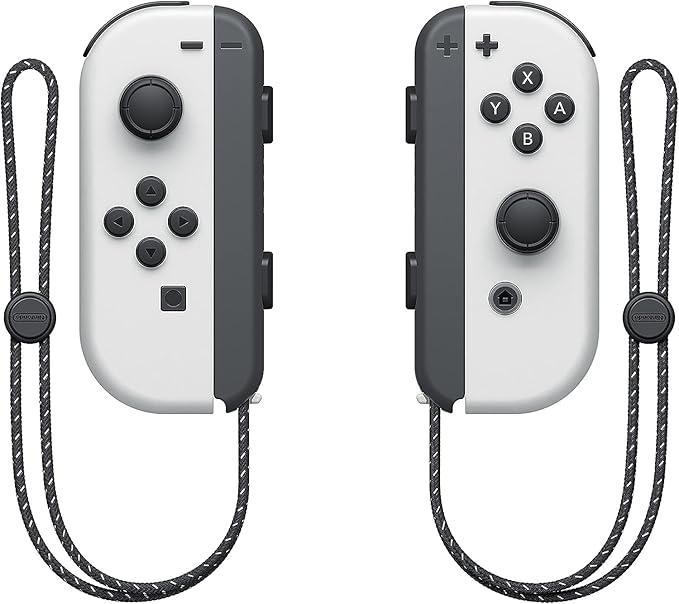 Freely angle the system's wide, adjustable stand for comfortable viewing in Tabletop modev, Nintendo Switch Console - OLED Model