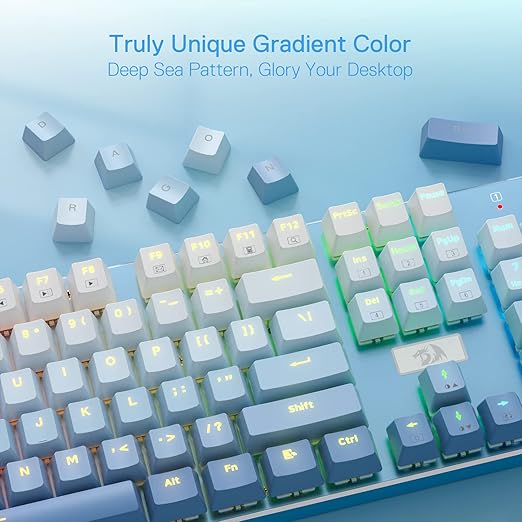 Keep the keyboard steady and elegant on the desk, for a premium typing experience. K556 SE RGB LED Backlit Wired Mechanical Gaming Keyboard, Aluminum Base, 104 Keys Upgraded Socket,