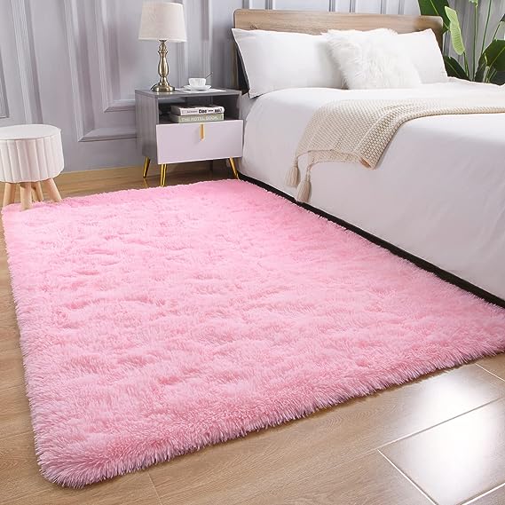 Living Room Rug, luxurious faux velvet and high density foam