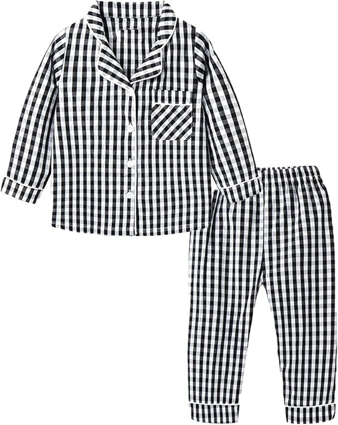 Suitable for cooler spring and fall nights, these pajamas strike a balance between warmth and breathability. The high-quality cotton material ensures that your child