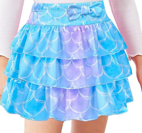 This girls skirt is made of 80% polyester and 20% spandex material, which is elastic, comfortable and soft, breathable and skin-friendly