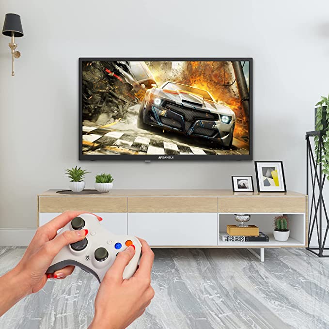 - TV 24 inch HD 720P LED Small TV with Built-in HDMI, USB, AV in, Optical Ports, Ideal for Kitchen Bedroom and Home