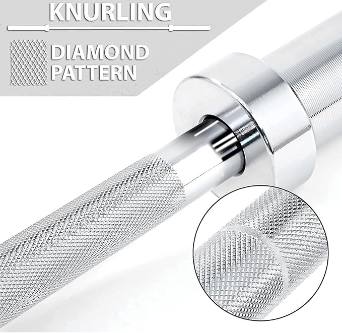 4 ft bar made of durable heavy-duty solid chromoly steel, holds 110kg (220lbs) and is suitable for all types of lifts,  4ft Barbell Weight Bar Solid Steel Weightlifting