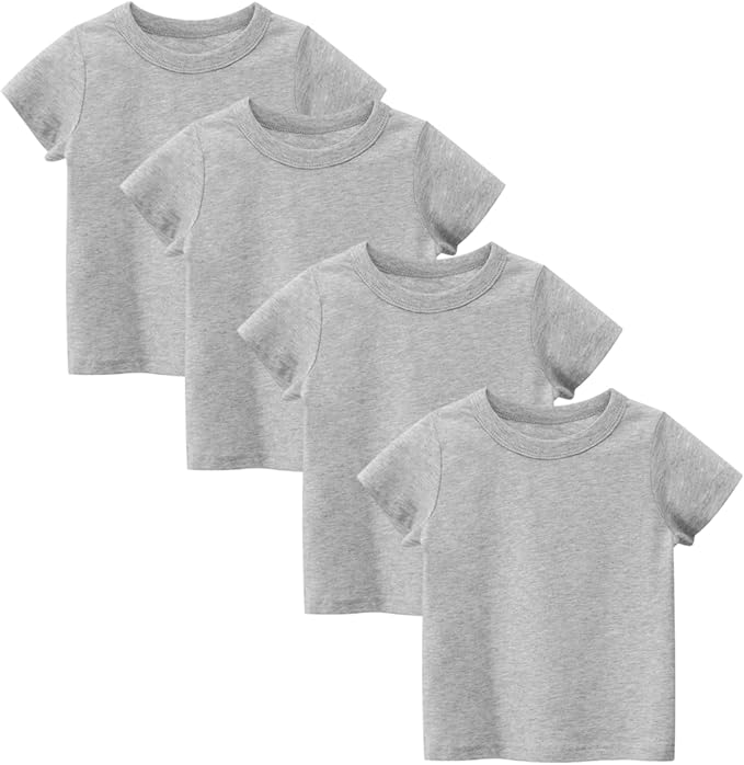 The round neck t-shirts for boys girls can be effortlessly paired with jackets, hoodies, pants, sweatpants, and more to create versatile outfits suitable for spring, autumn, and winter seasons.