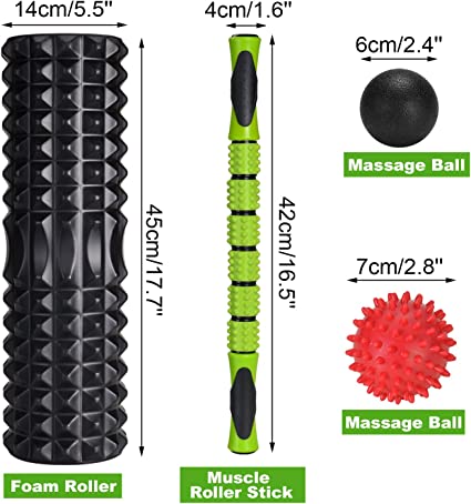 Home gym, Muscle Roller Stick and Massage Balls