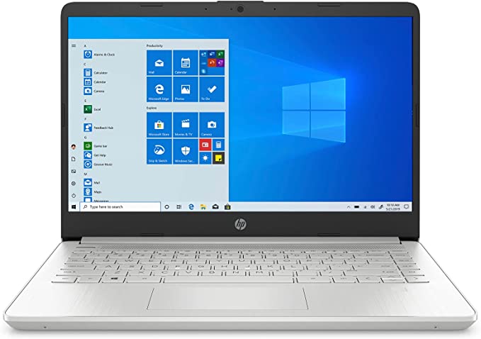 HP Laptop 14 inch, Intel® Core™ i3-1125G4 Processor, Intel® UHD Graphics, 4 GB DDR4-2666 MHz RAM, Windows 10 Home (14-dq2020ca, 2021 Model), Mineral Silver