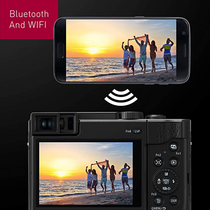 PANASONIC LUMIX ZS80 20.3MP Digital Camera, 30x 24-720mm Travel Zoom Lens, 4K Video,3inch display with Lecia Lens-Black