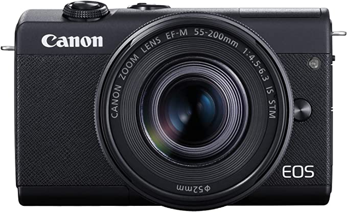 Canon EOS M200 Compact Mirrorless Digital Vlogging Camera with EF-M 15-45mm lens, Vertical 4K Video Support, 3.0-inch Touch Panel LCD, Built-in Wi-Fi, and Bluetooth Technology, Black