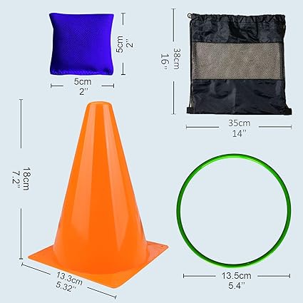 Multiple color discrimination and activity props not only let you and your kids enjoy interactive time, 1PCS 3 in 1 Carnival Outdoor Games Combo Set for Kids