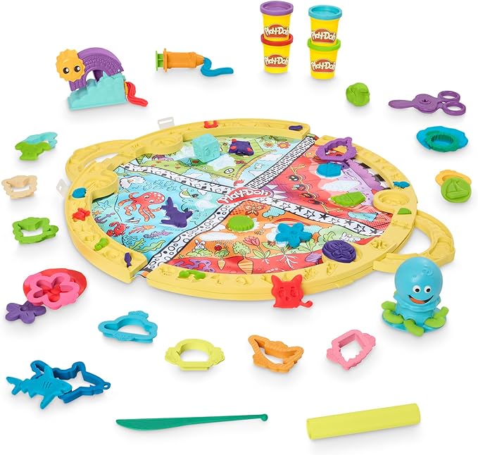 Playmat Starter Set with 19 Accessories, Preschool Toys for 3 Year Old Girls & Boys & Up, Kids Arts & Crafts
