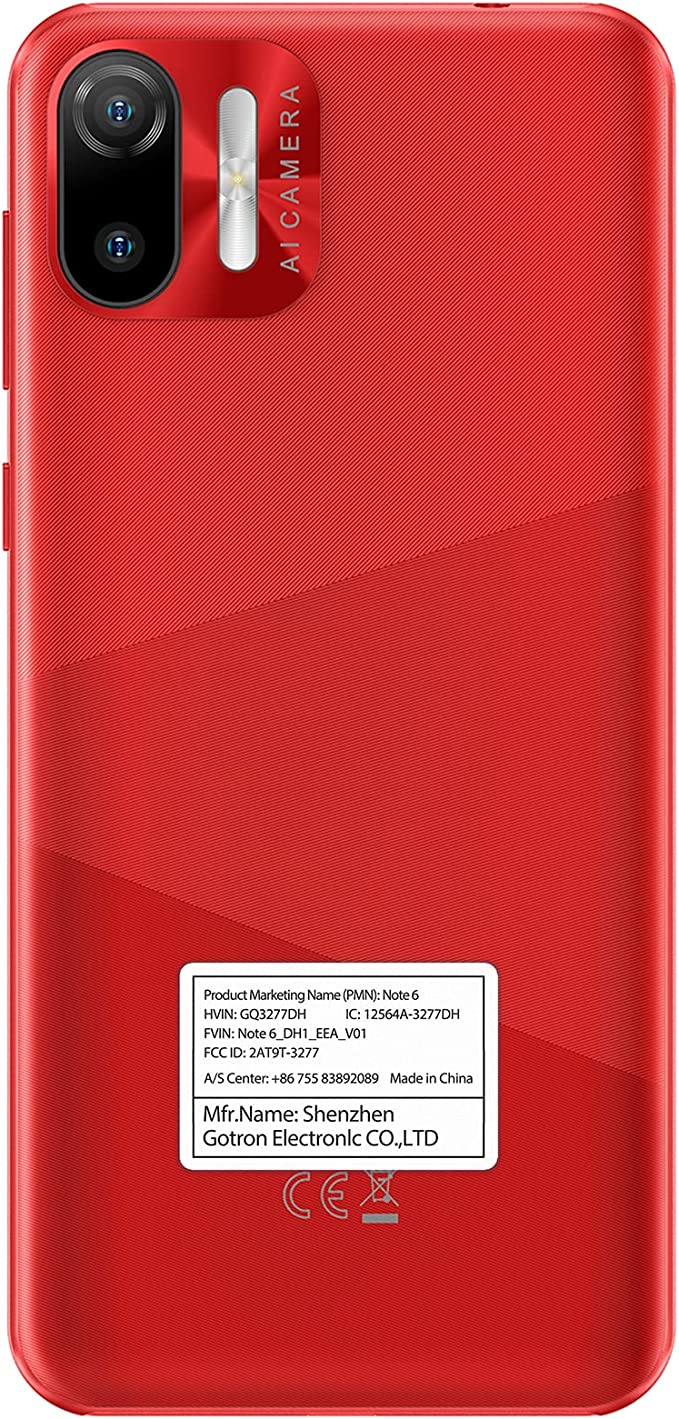 Ulefone Note 6 Unlocked Android Phones Canada, 3G Unlocked Smartphone, 32GB extened 128GB Storage, 6.1